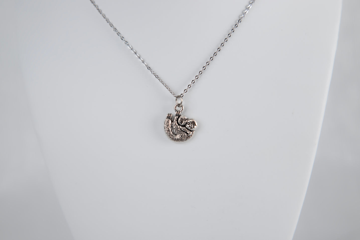 Momma and Baby Sloth Necklace