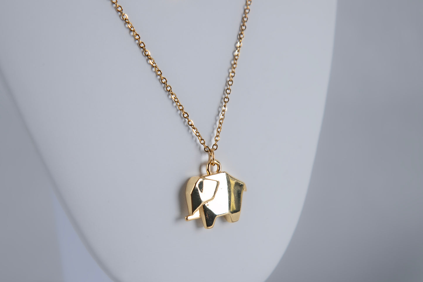 Origami Elephant Necklace