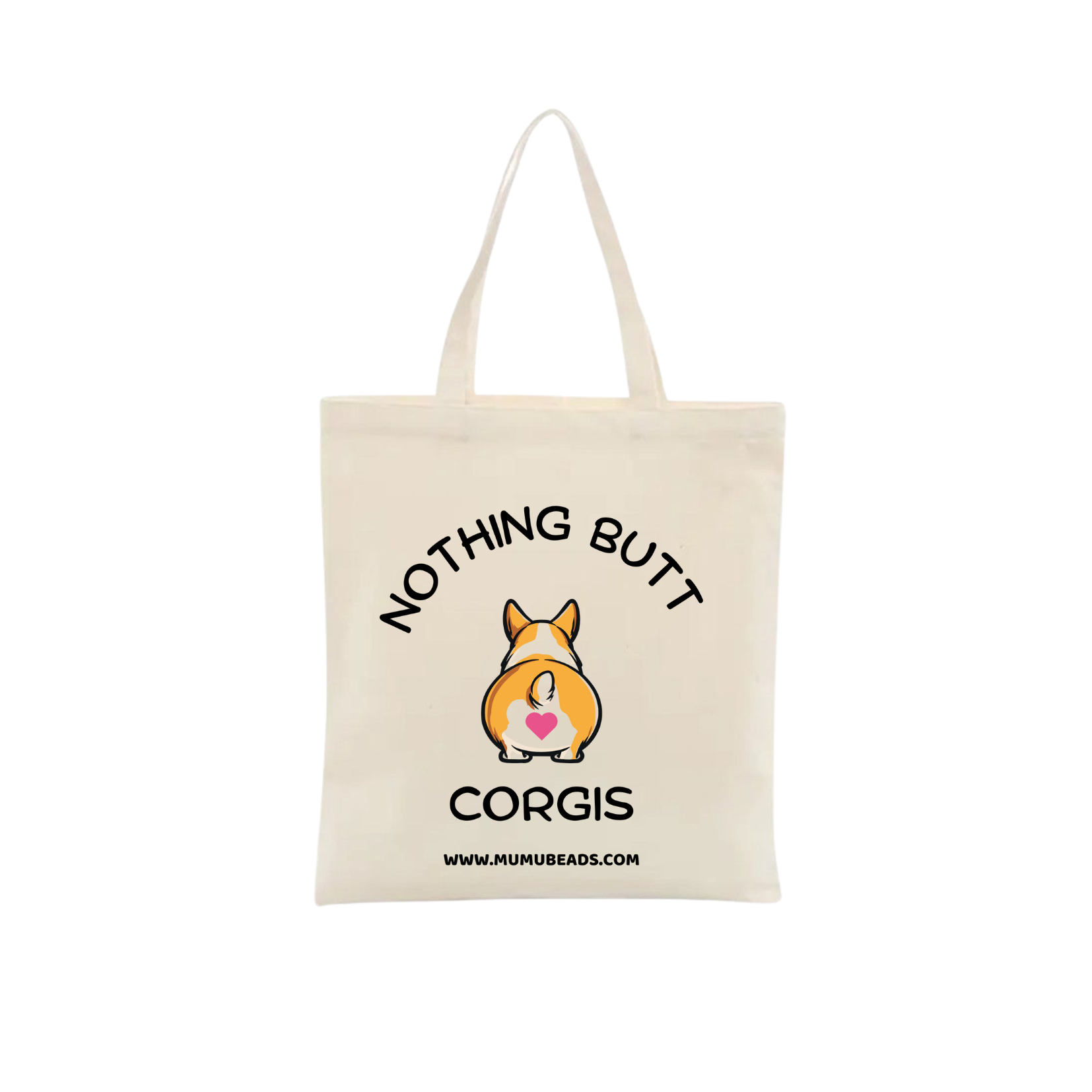 Nothing Butt Corgis Canvas Tote by Mumu Beads