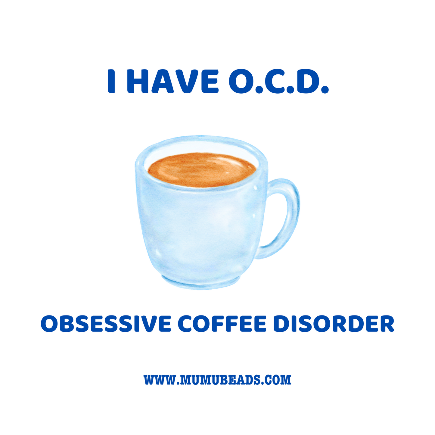 OCD (Coffee) Canvas Tote