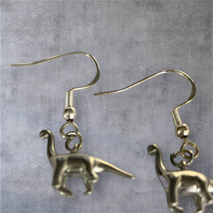 Brontosaurus earrings