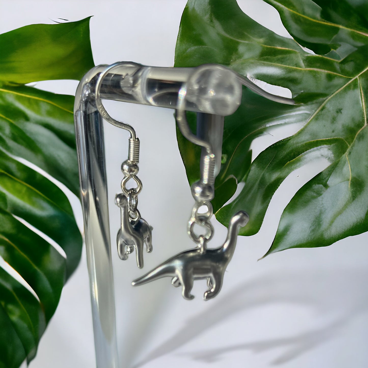 Brontosaurus earrings