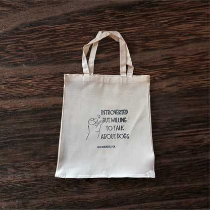 Introverted (Dogs) Canvas Tote