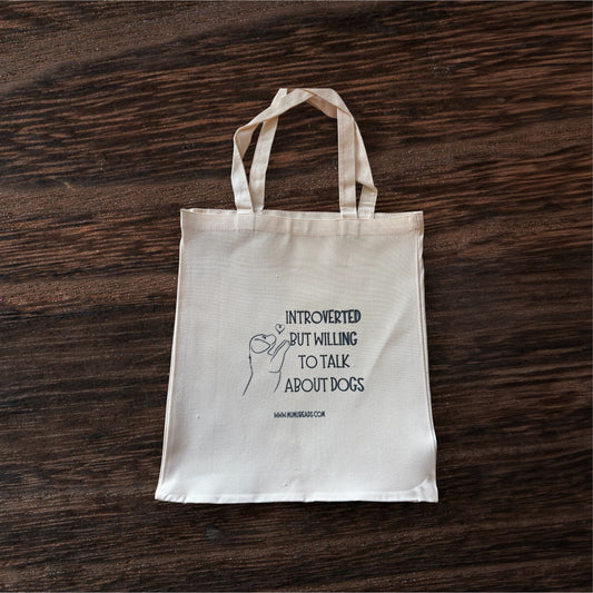 Introverted (Dogs) Canvas Tote