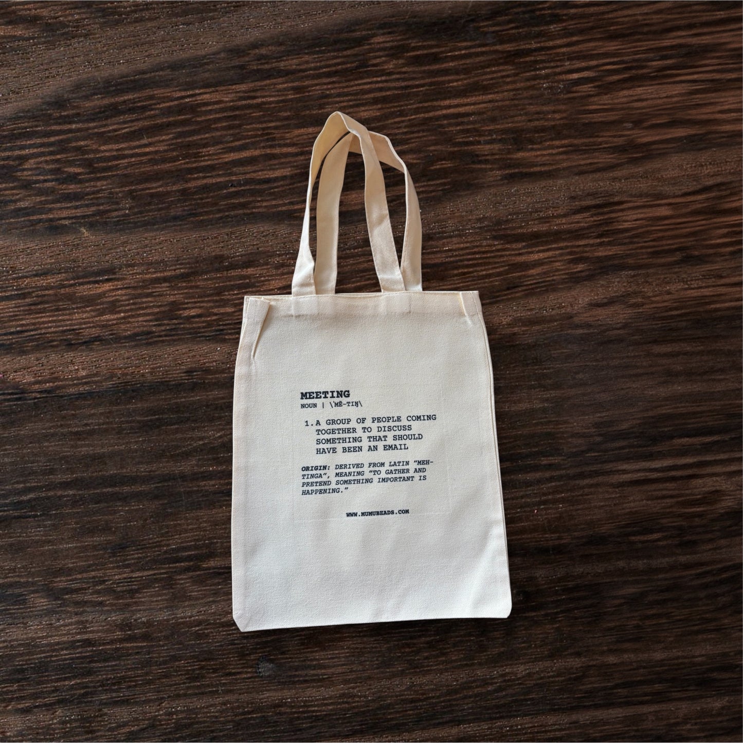 Meeting Canvas Tote