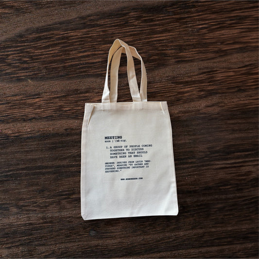 Meeting Canvas Tote